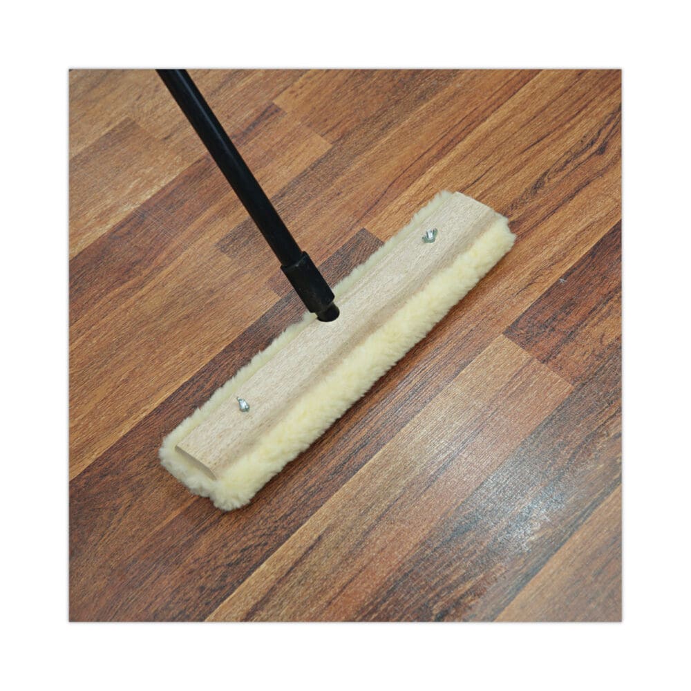 Mop Head, Finish Applicator, Lambswool, 16-Inch, White - Image 5
