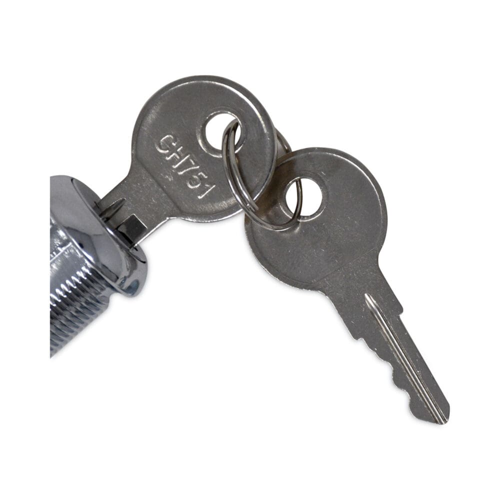 Replacement Lock and Keys for Cleaning Carts, Silver - Image 3