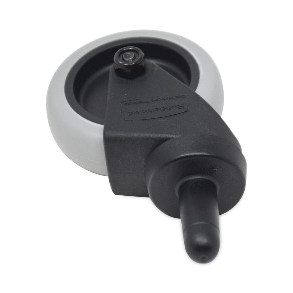Replacement Bayonet-Stem Swivel Casters, Grip Ring Stem, 3" Soft Rubber Wheel, Black - Image 6
