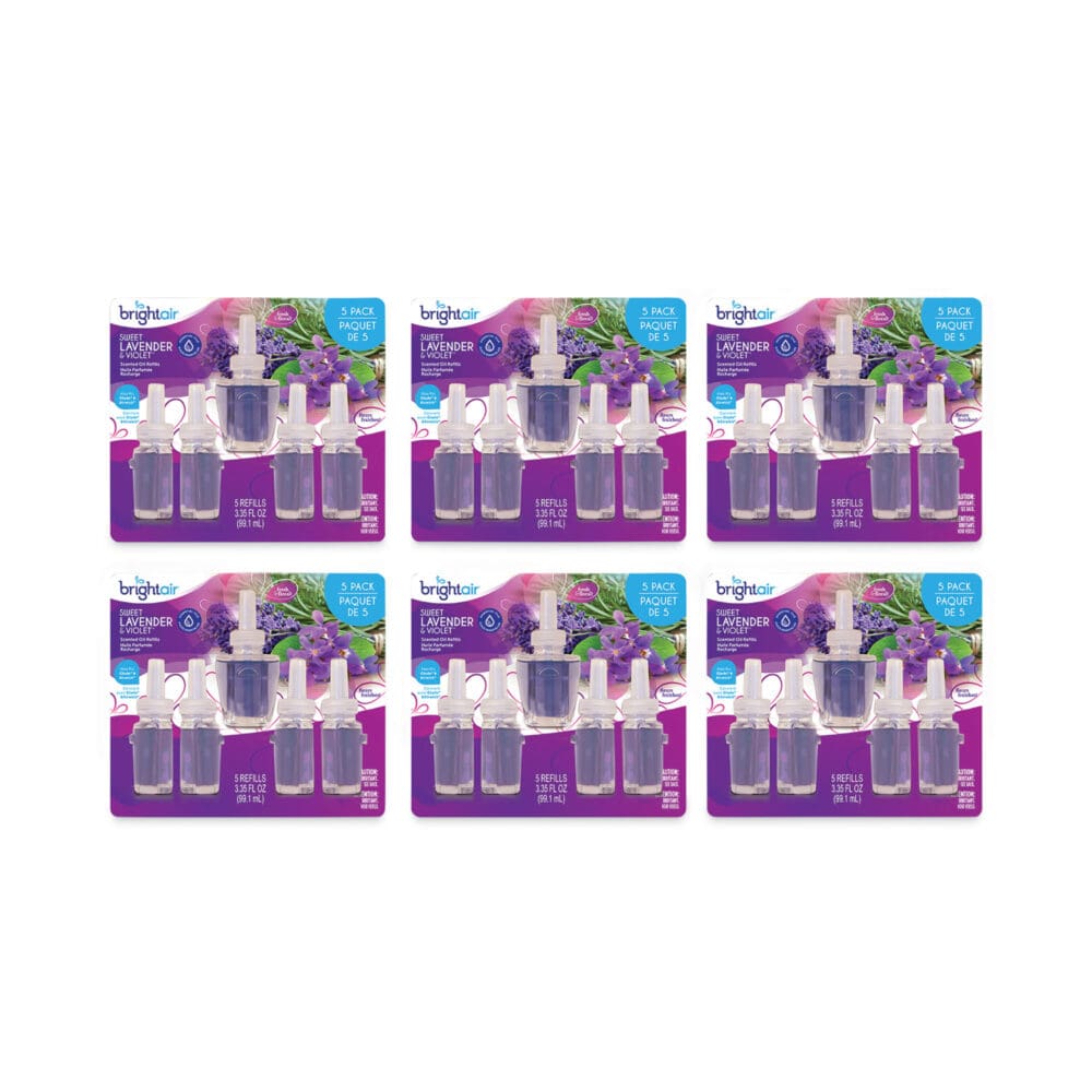 Electric Scented Oil Air Freshener Refill, Sweet Lavender and Violet, 0.67 oz Bottle, 5/Pack, 6 Pack/Carton - Image 5