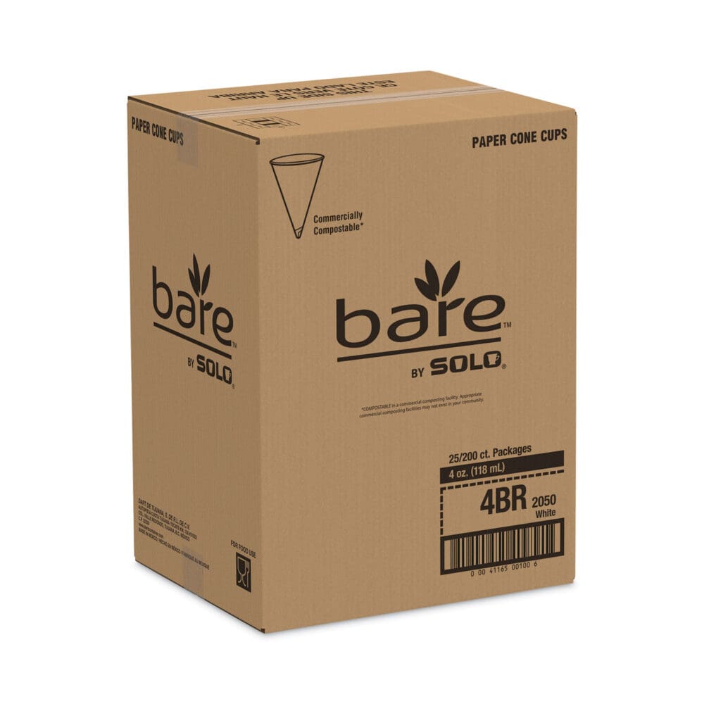 Cone Water Cups, Cold, Paper, 4 oz, White, 200/Pack - Image 4