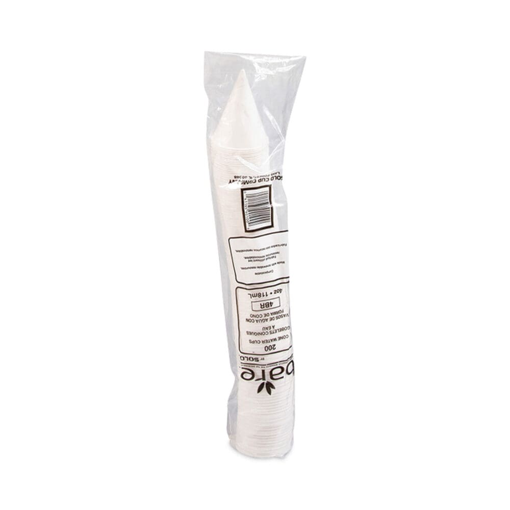 Cone Water Cups, Cold, Paper, 4 oz, White, 200/Pack - Image 2