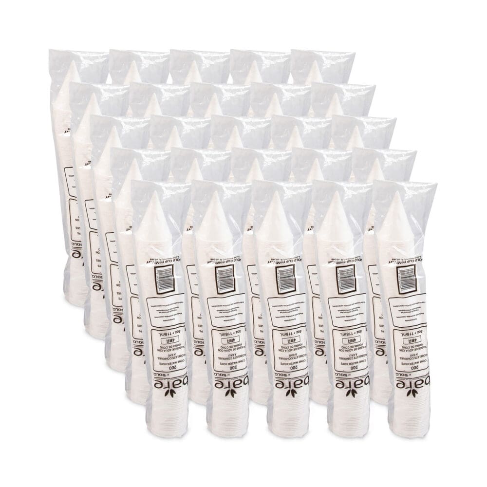Cone Water Cups, Cold, Paper, 4 oz, White, 200/Pack - Image 3