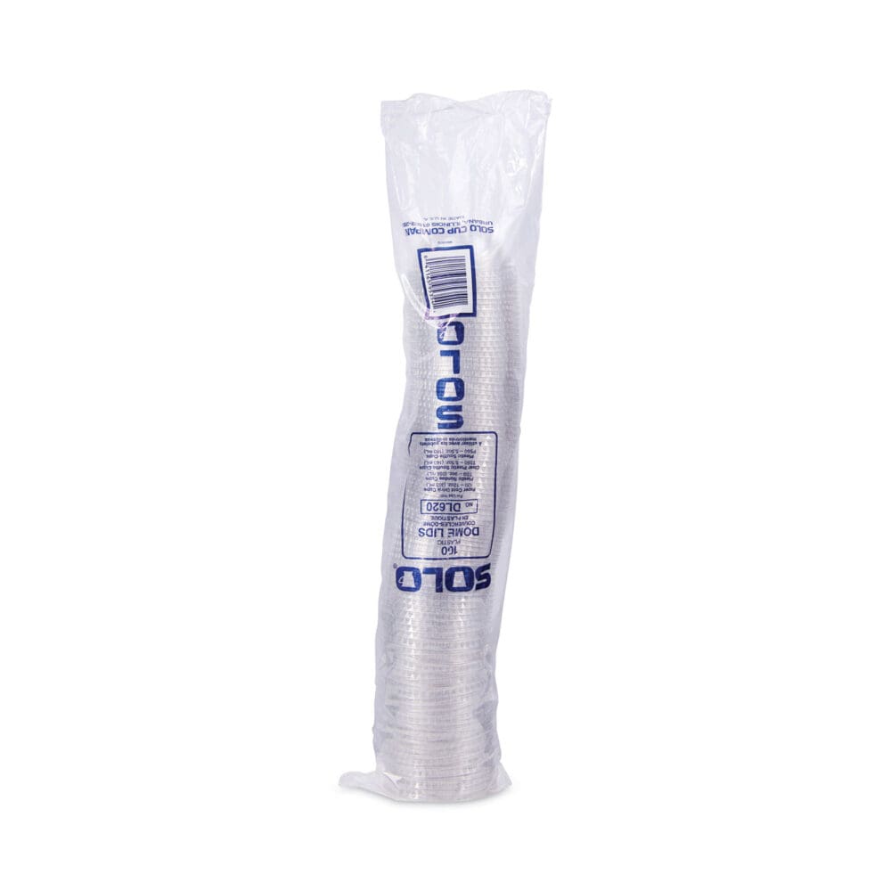 Dome-Top Cold Cup Lids, Fits 2.5 oz to 9 oz Containers, Clear, Plastic, 2,500/Carton - Image 2