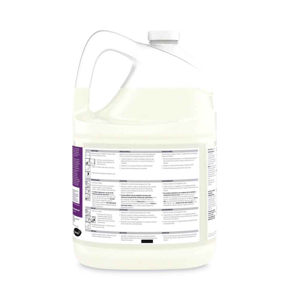 Floor Science Premium High Gloss Floor Finish, Clear Scent, 1 gal Container,4/CT - Image 2