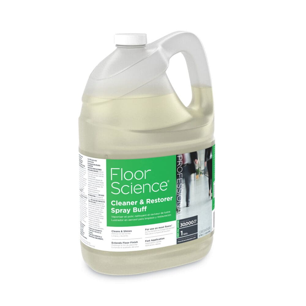 Floor Science Cleaner/Restorer Spray Buff, Citrus Scent, 1 gal Bottle, 4/Carton - Image 2