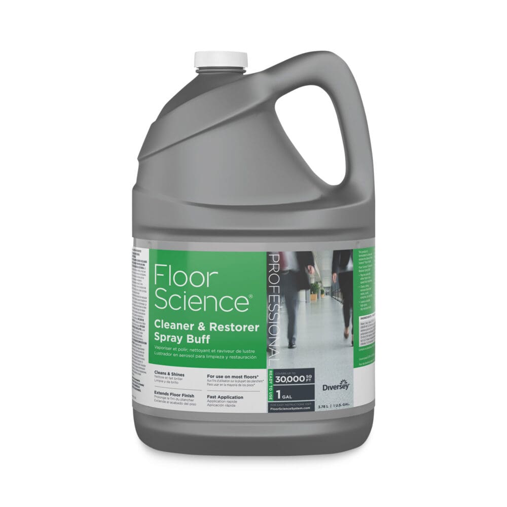Floor Science Cleaner/Restorer Spray Buff, Citrus Scent, 1 gal Bottle, 4/Carton - Image 4