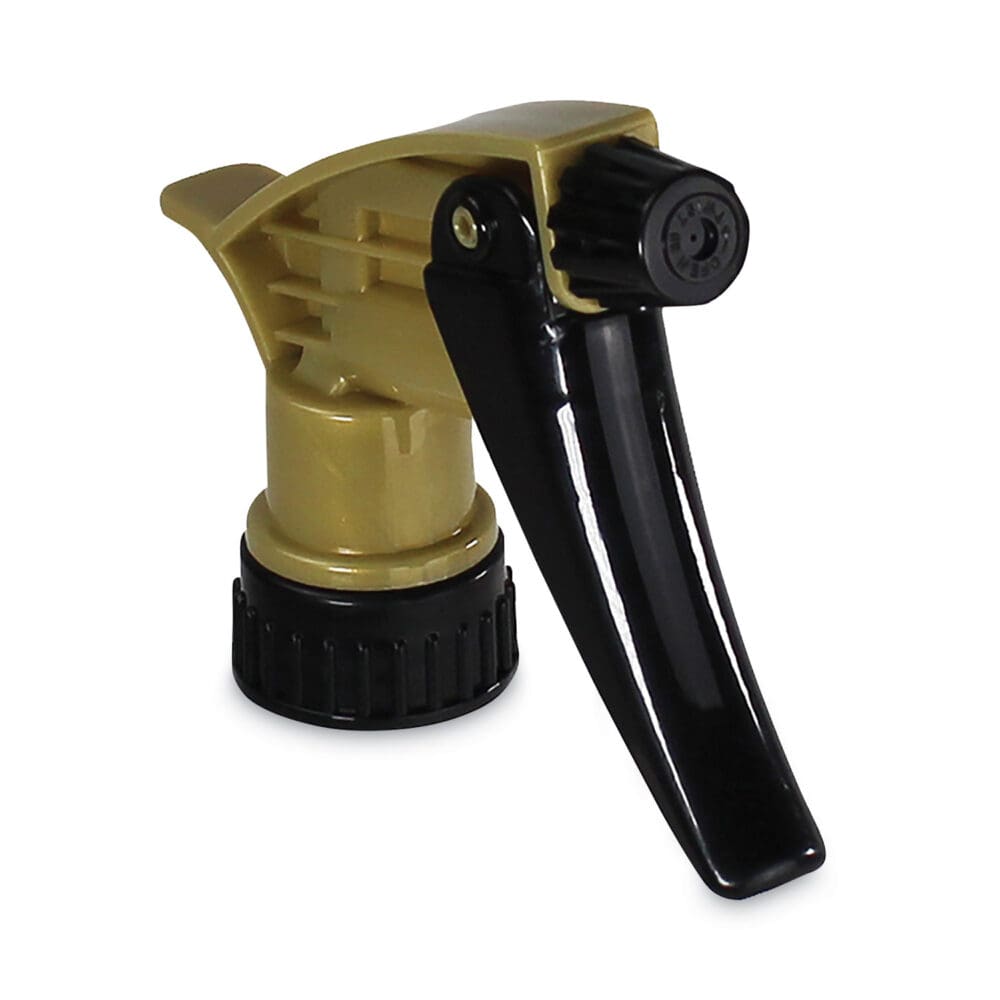 320ARS Acid Resistant Trigger Sprayer, 9.5" Tube, Fits 32 oz Bottle with 28/400 Neck Thread, Gold/Black, 200/Carton - Image 2