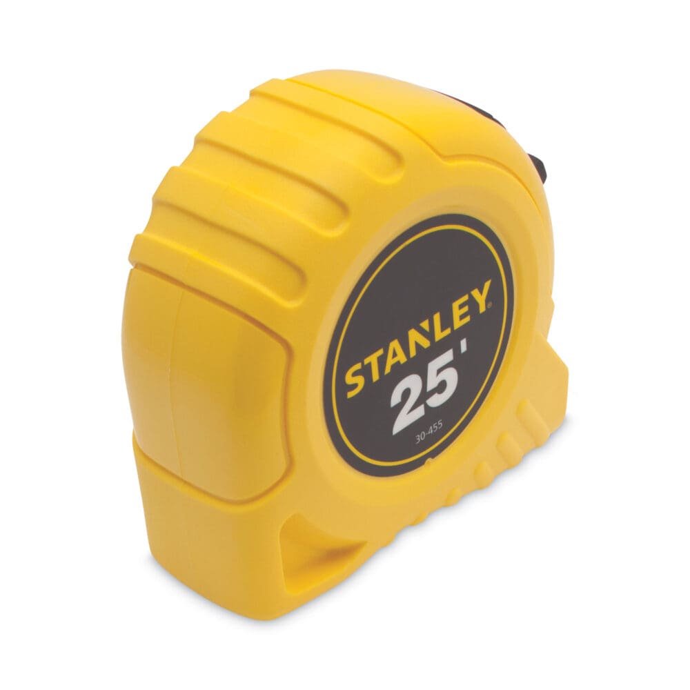 Power Return Tape Measure, Plastic Case, 1" x 2 5ft, Yellow - Image 4