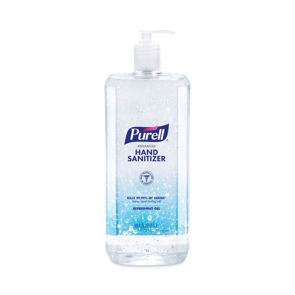 Advanced Hand Sanitizer Refreshing Gel, 1.5 L Pump Bottle, Clean Scent, 4/Carton - Image 7