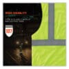 GloWear 8210HL Class 2 Economy Mesh Hook and Loop Vest, Polyester, X-Small, Lime, Ships in 1-3 Business Days - Image 2
