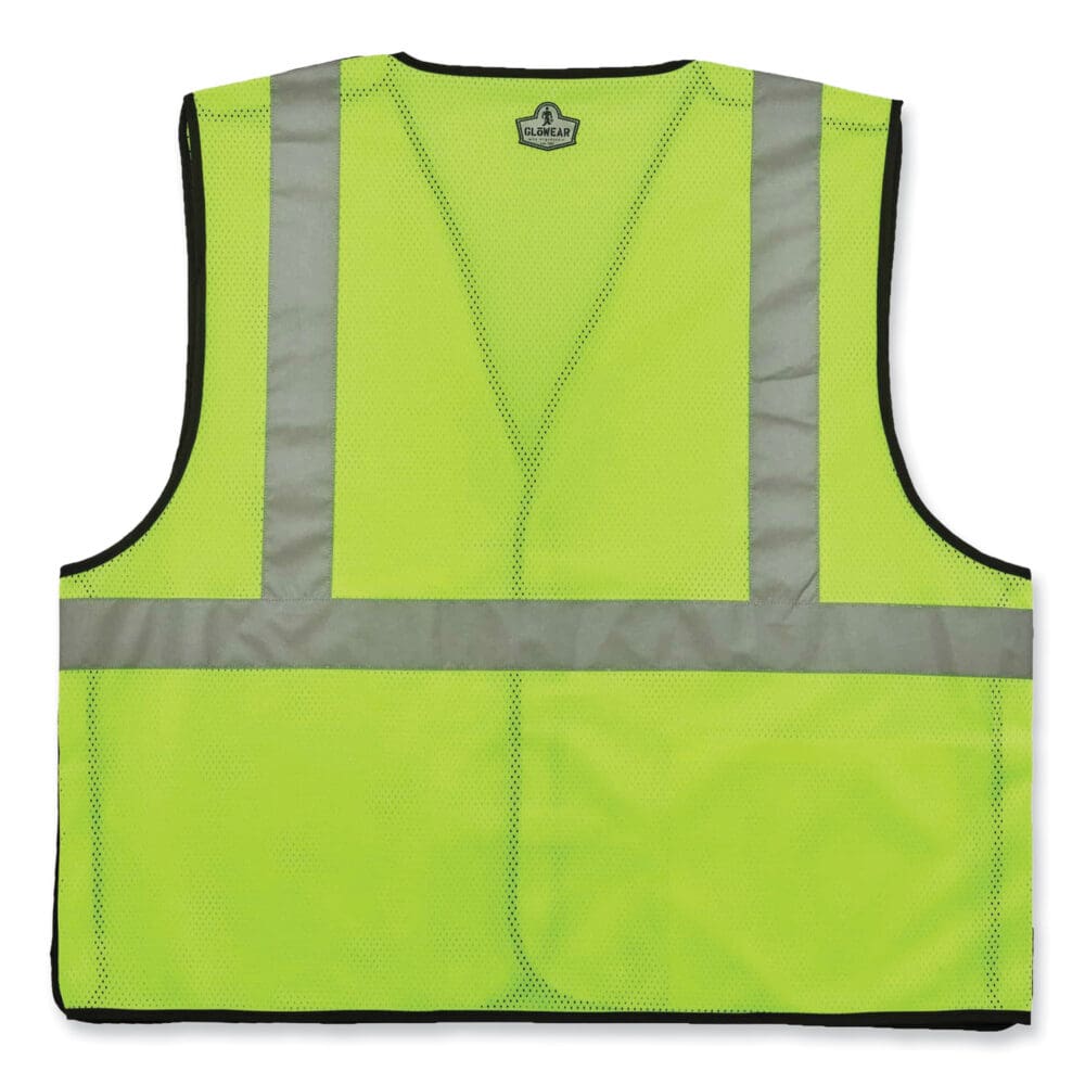 GloWear 8216BA Class 2 Breakaway Mesh ID Holder Vest, Polyester, 4X-Large/5X-Large, Lime, Ships in 1-3 Business Days - Image 5