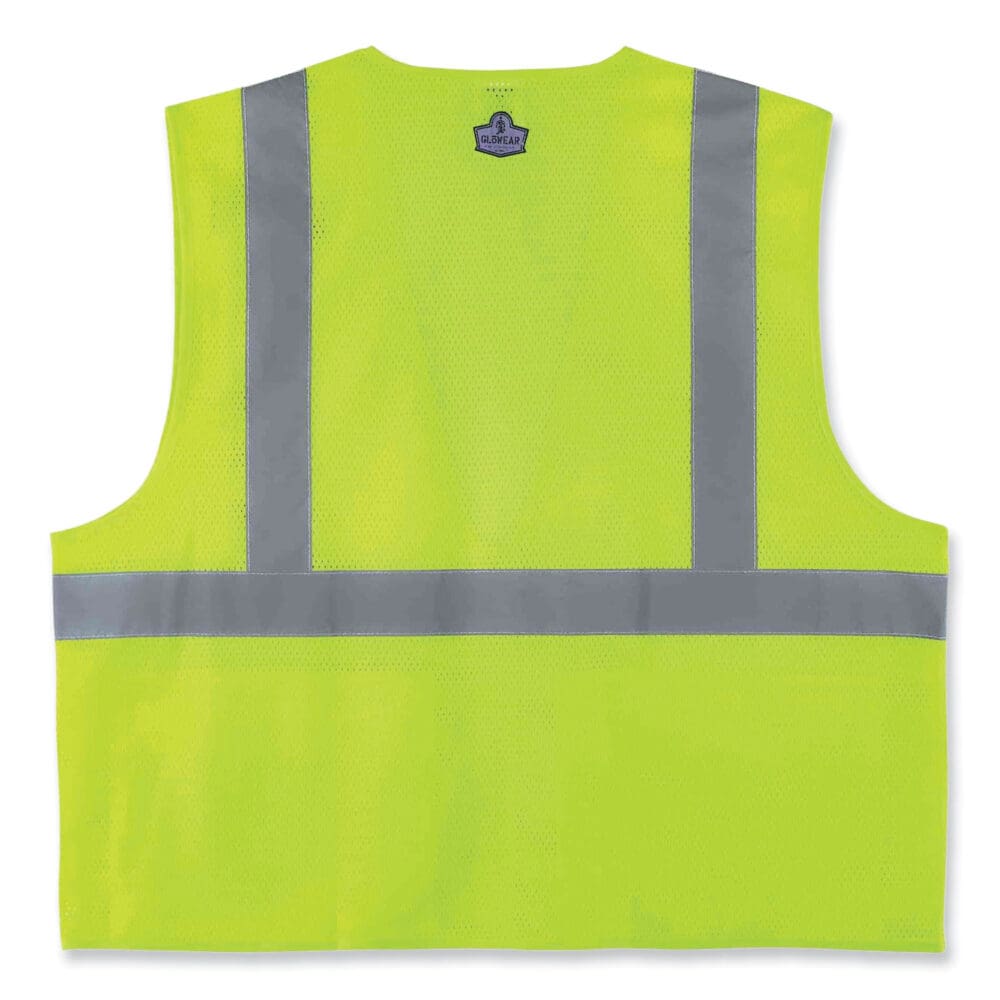 GloWear 8220Z Class 2 Standard Mesh Zipper Vest, Polyester, 4X-Large/5X-Large, Lime, Ships in 1-3 Business Days - Image 5