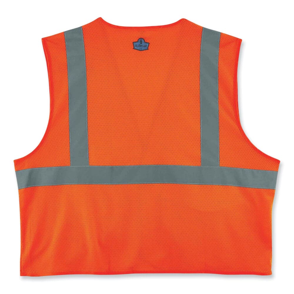 GloWear 8220HL Class 2 Standard Mesh Hook and Loop Vest, Polyester, Small/Medium, Orange, Ships in 1-3 Business Days - Image 6