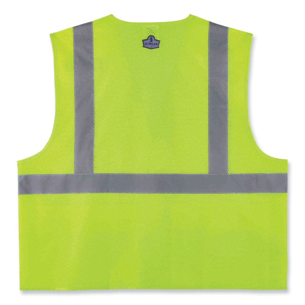 GloWear 8220HL Class 2 Standard Mesh Hook and Loop Vest, Polyester, Large/X-Large, Lime, Ships in 1-3 Business Days - Image 5