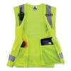 GloWear 8250Z Class 2 Surveyors Zipper Vest, Polyester, Large/X-Large, Lime, Ships in 1-3 Business Days - Image 4