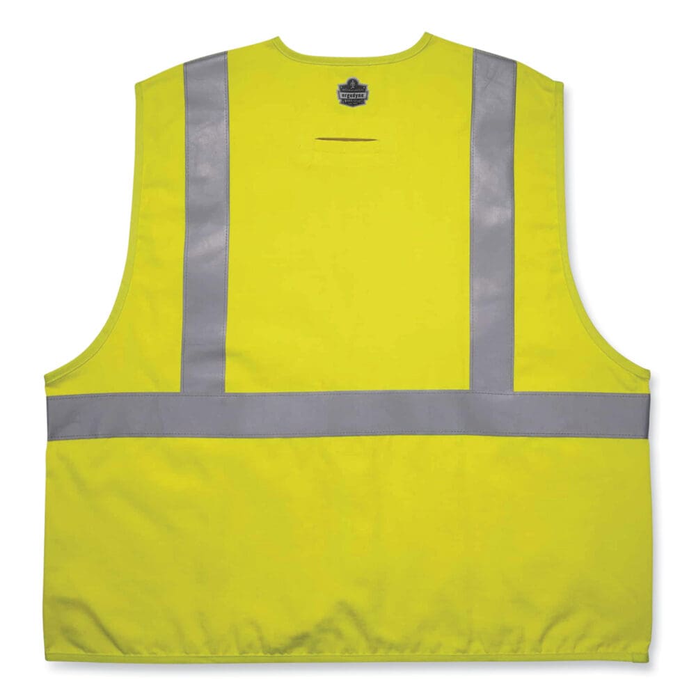 GloWear 8261FRHL Class 2 Dual Compliant FR Hook and Loop Safety Vest, 4X-Large/5X-Large, Lime, Ships in 1-3 Business Days - Image 8