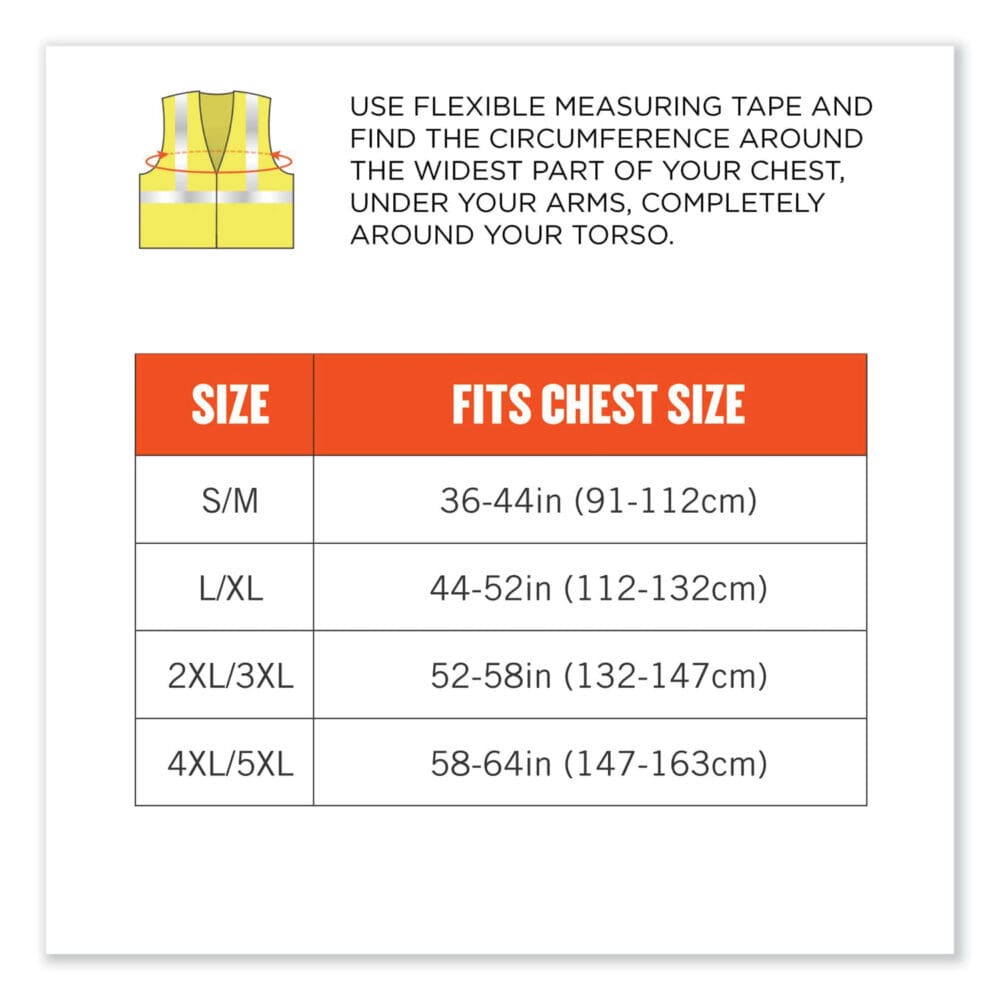 GloWear 8262FRZ Class 2 FR Surveyor Zip Vest, Tencel/Modacrylic/Para-aramid/Kevlar, 4XL/5XL, Lime, Ships in 1-3 Business Days - Image 7