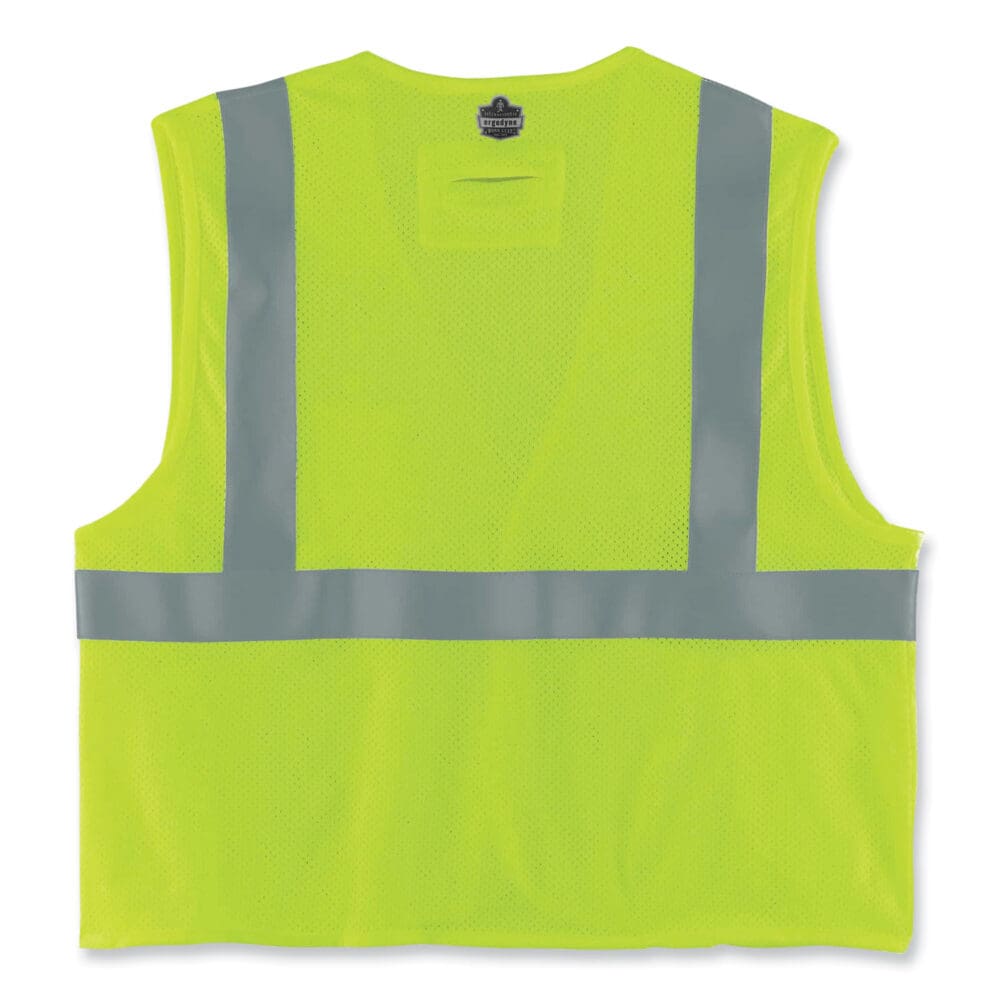 GloWear 8260FRHL Class 2 FR Safety Hook and Loop Vest, Modacrylic/Kevlar, 2X-Large/3X-Large, Lime, Ships in 1-3 Business Days - Image 2
