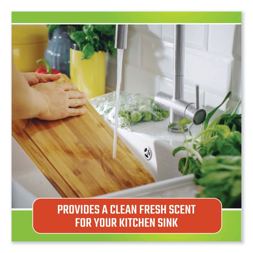 Fresh and Clean Garbage Disposal, Fresh Scent, 5 Pods/Pack, 6 Packs/Carton - Image 5