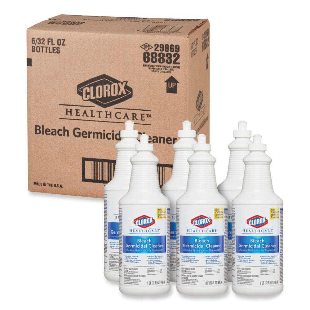 Bleach Germicidal Cleaner, 32 oz Pull-Top Bottle, 6/Carton - Image 10