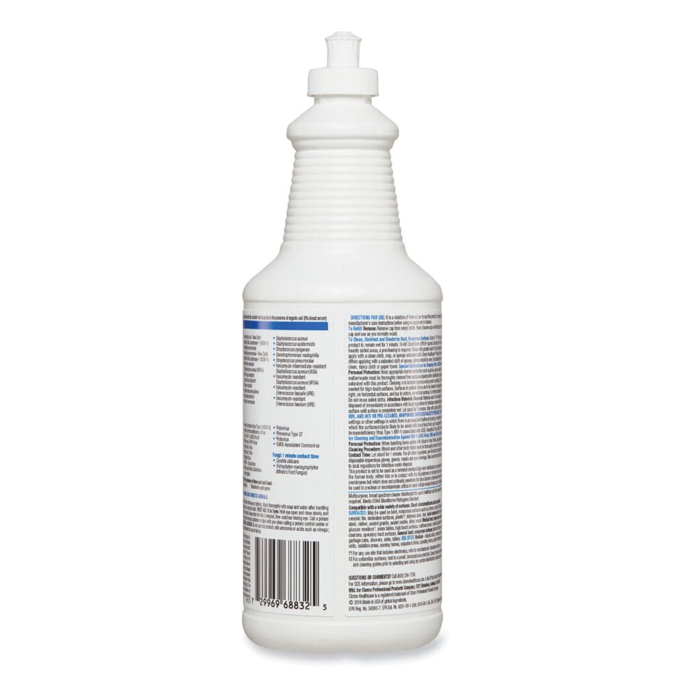 Bleach Germicidal Cleaner, 32 oz Pull-Top Bottle, 6/Carton - Image 2