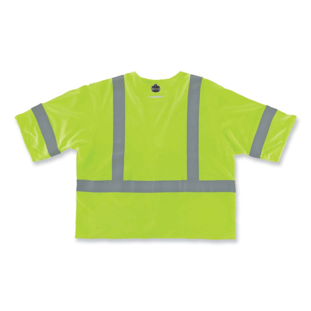 GloWear 8356FRHL Class 3 FR Hook and Loop Safety Vest with Sleeves, Modacrylic, Large/XL, Lime, Ships in 1-3 Business Days - Image 2