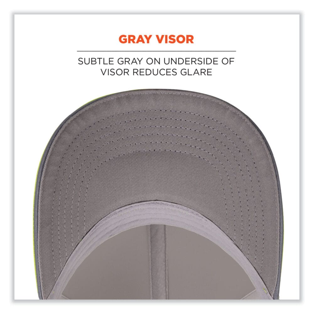 GloWear 8931 Reflective Stretch-Fit Hat, Cotton/Polyester, Small/Medium, Hi-Vis Lime, Ships in 1-3 Business Days - Image 3