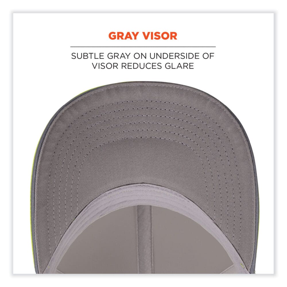 GloWear 8931 Reflective Stretch-Fit Hat, Cotton/Polyester, Large/X-Large, Hi-Vis Lime, Ships in 1-3 Business Days - Image 3