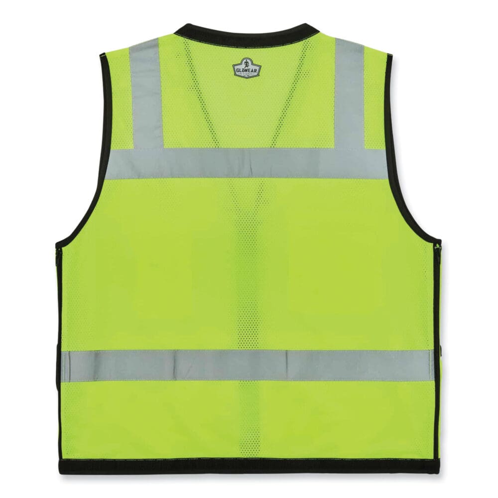 GloWear 8253HDZ Class 2 Heavy-Duty Mesh Surveyors Vest, Polyester, Small/Medium, Lime, Ships in 1-3 Business Days - Image 6