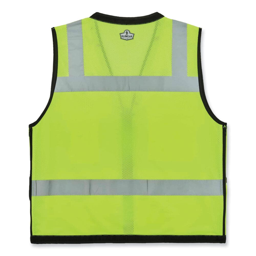 GloWear 8253HDZ Class 2 Heavy-Duty Mesh Surveyors Vest, Polyester, 2X-Large/3X-Large, Lime, Ships in 1-3 Business Days - Image 6