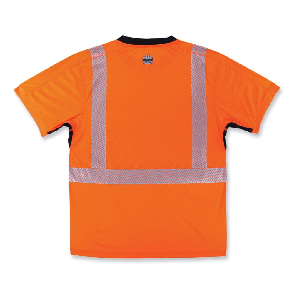 GloWear 8283BK Class 2 Lightweight Performance Hi-Vis T-Shirt, Polyester, X-Large, Orange, Ships in 1-3 Business Days - Image 8