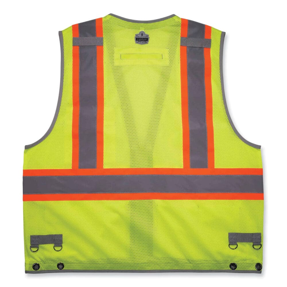GloWear 8231TVK Class 2 Hi-Vis Tool Tethering Safety Vest Kit, Polyester, Large/X-Large, Lime, Ships in 1-3 Business Days - Image 8