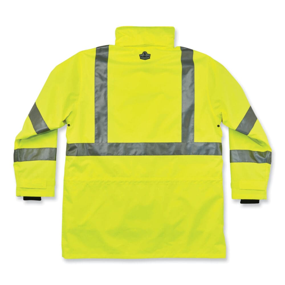 GloWear 8385 Class 3 Hi-Vis 4-in-1 Jacket, 5X-Large, Lime, Ships in 1-3 Business Days - Image 2