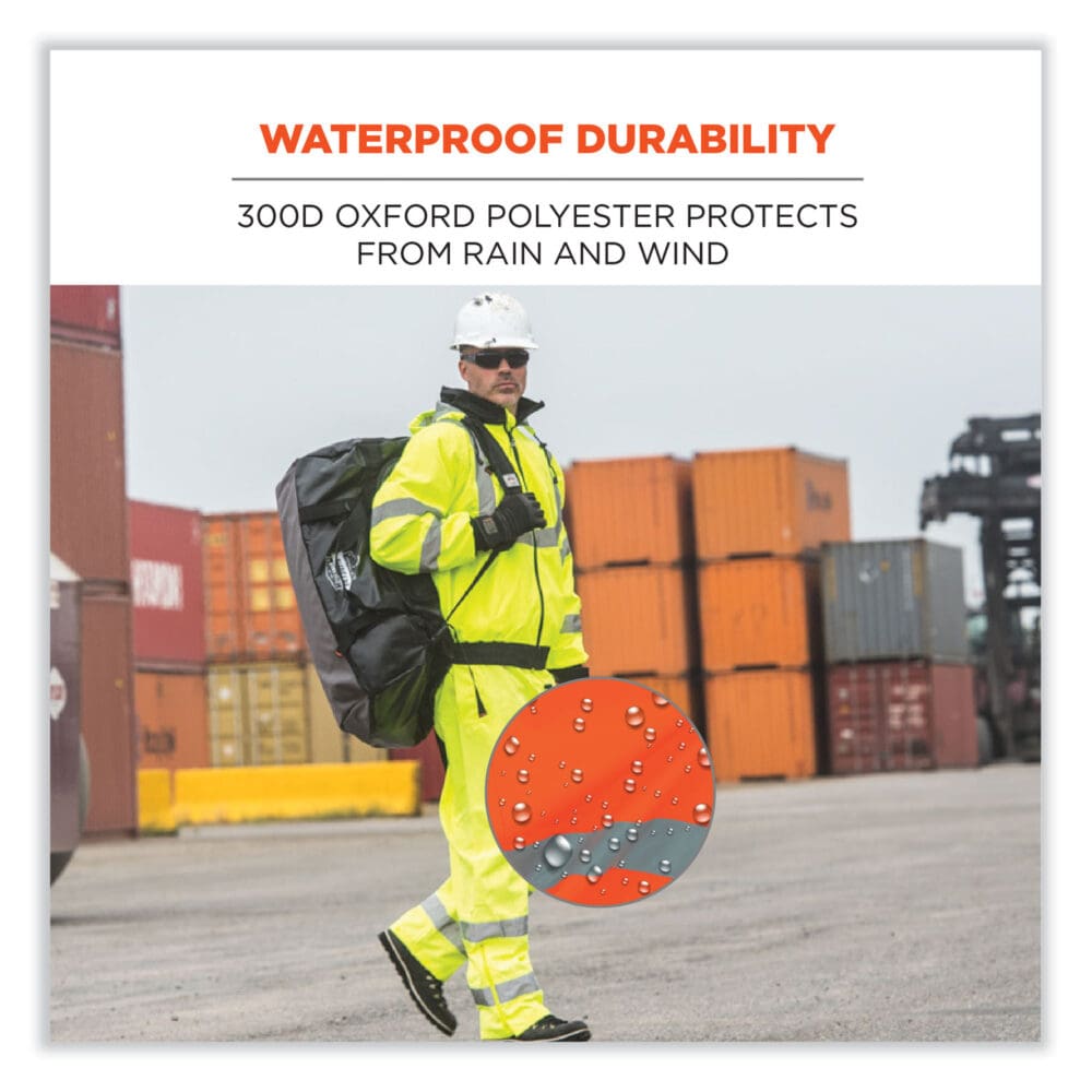 GloWear 8915 Class E Hi-Vis Rain Pants, Small, Orange, Ships in 1-3 Business Days - Image 2