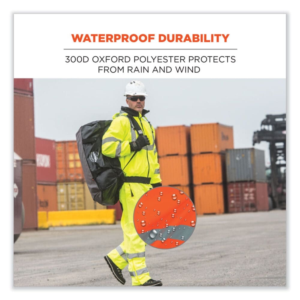 GloWear 8915 Class E Hi-Vis Rain Pants, X-Large, Orange, Ships in 1-3 Business Days - Image 7
