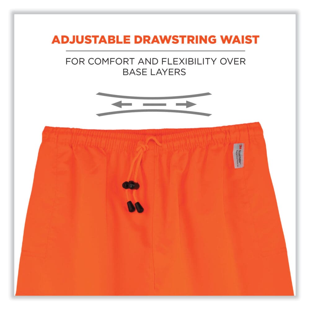 GloWear 8915 Class E Hi-Vis Rain Pants, 2X-Large, Orange, Ships in 1-3 Business Days - Image 3