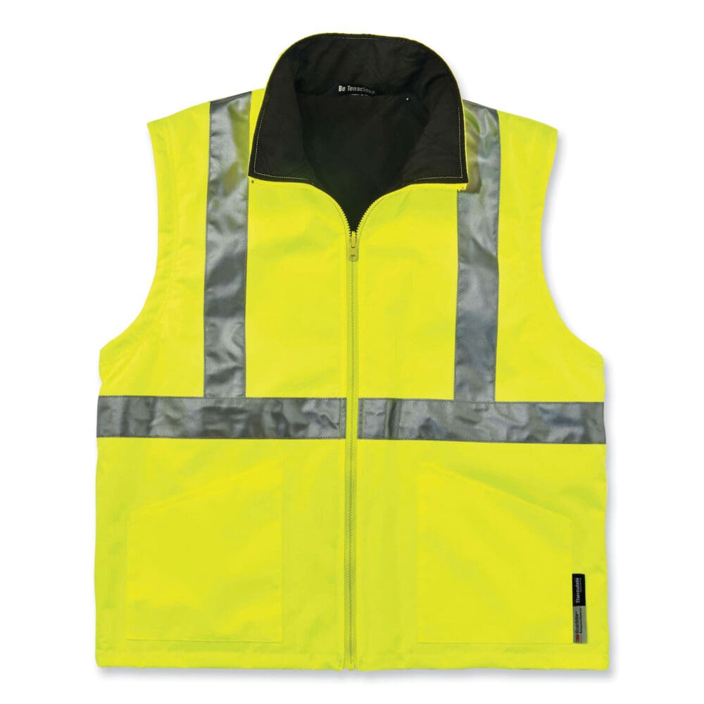 GloWear 8385 Class 3 Hi-Vis 4-in-1 Jacket, Medium, Lime, Ships in 1-3 Business Days - Image 4