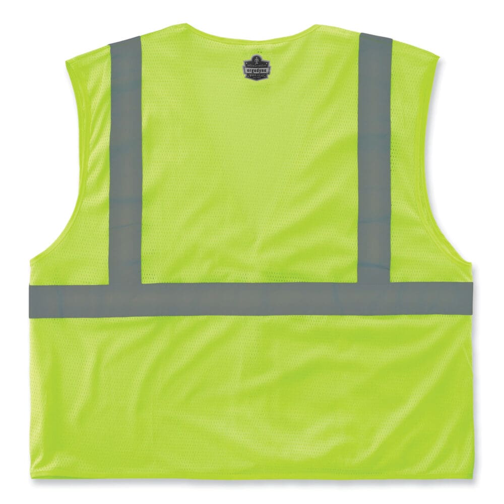 GloWear 8210HL-S Single Size Class 2 Economy Mesh Vest, Polyester, X-Small, Lime, Ships in 1-3 Business Days - Image 9