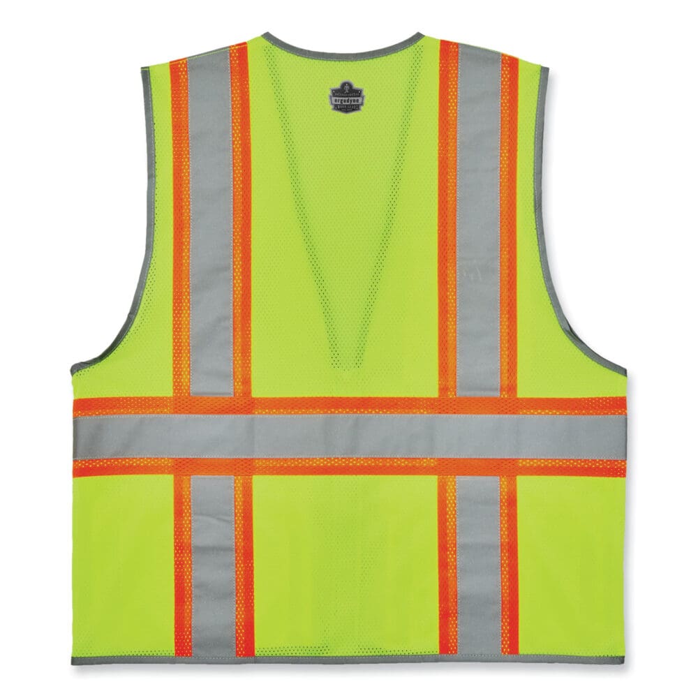 GloWear 8246Z-S Single Size Class 2 Two-Tone Mesh Vest, Polyester, Small, Lime, Ships in 1-3 Business Days - Image 8