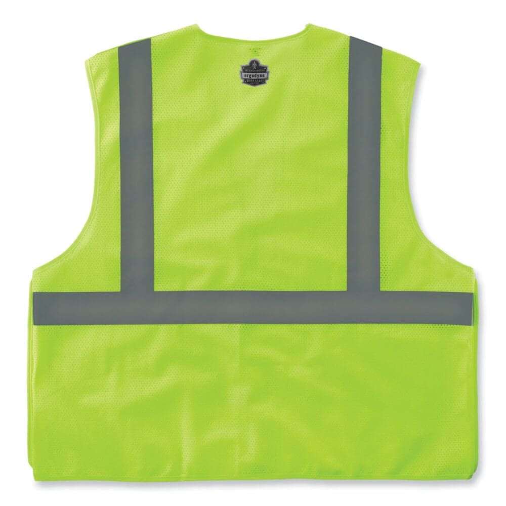 GloWear 8215BA-S Single Size Class 2 Economy Breakaway Mesh Vest, Polyester, 3X-Large, Lime, Ships in 1-3 Business Days - Image 8