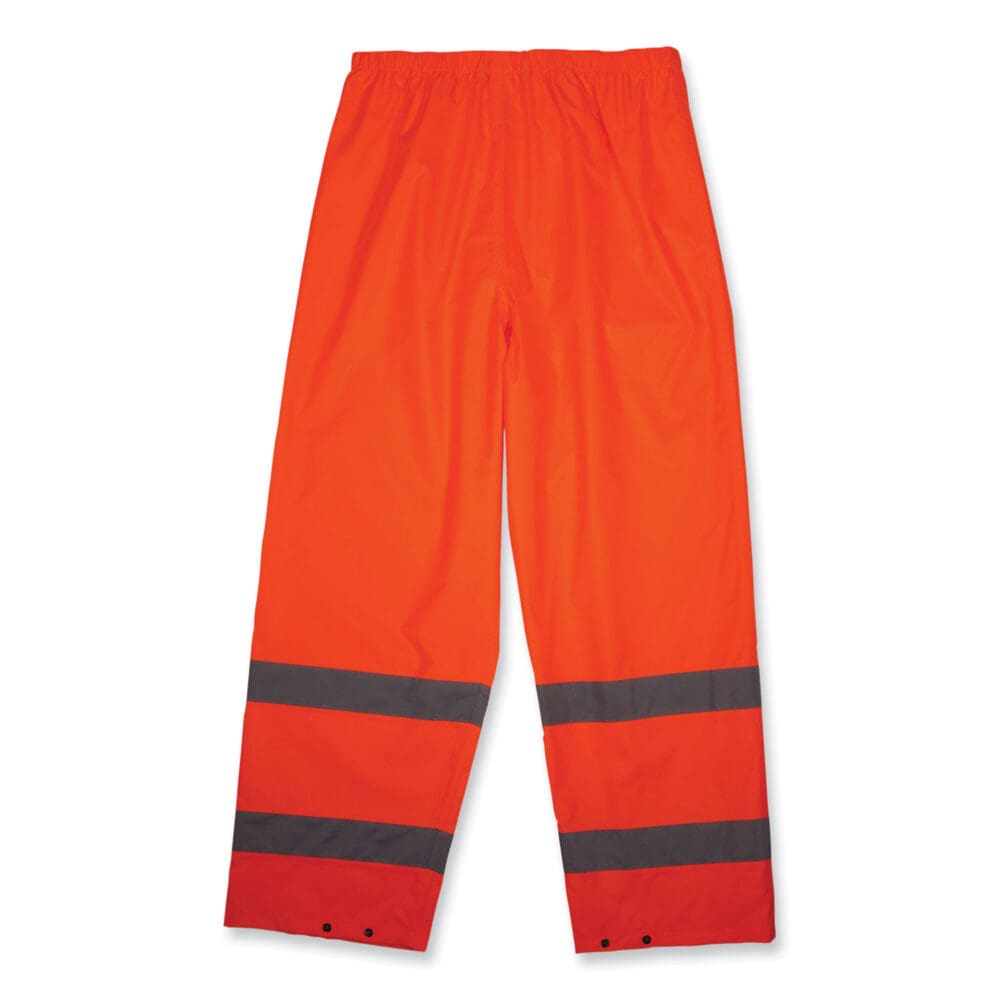 GloWear 8916 Class E Lightweight Hi-Vis Rain Pants, 4X-Large, Orange, Ships in 1-3 Business Days - Image 2