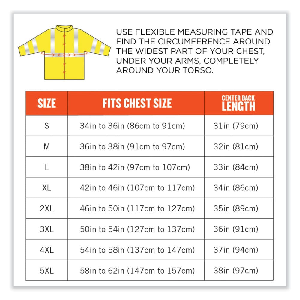 GloWear 8384 Class 3 Hi-Vis Quilted Thermal Parka, Small, Lime, Ships in 1-3 Business Days - Image 5