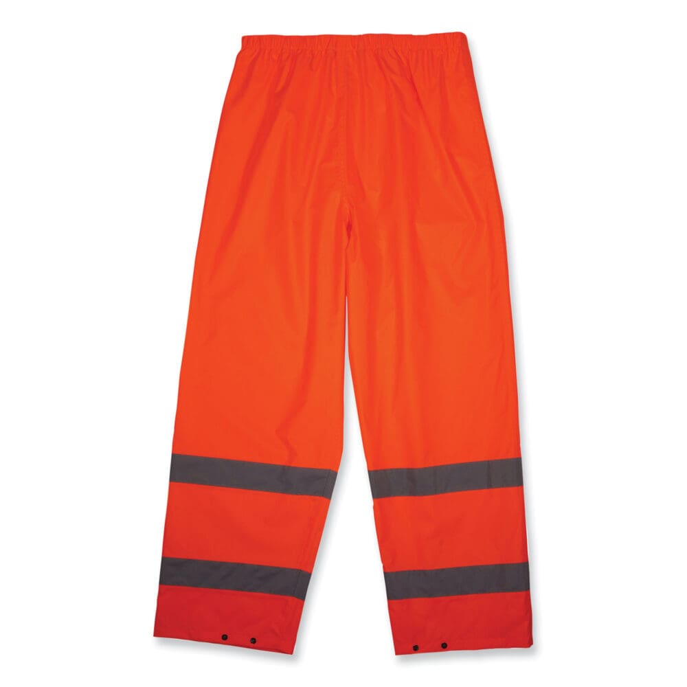 GloWear 8916 Class E Lightweight Hi-Vis Rain Pants, Medium, Orange, Ships in 1-3 Business Days - Image 7