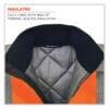 GloWear 8377 Class 3 Hi-Vis Quilted Bomber Jacket, Orange, X-Large, Ships in 1-3 Business Days - Image 2