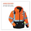 GloWear 8377 Class 3 Hi-Vis Quilted Bomber Jacket, Orange, X-Large, Ships in 1-3 Business Days - Image 4