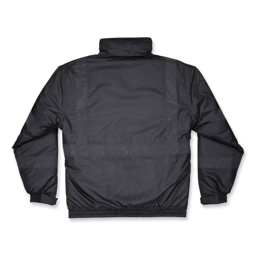 GloWear 8377EV Non-Certified Hi-Vis Quilted Bomber Jacket, Black, 5X-Large, Ships in 1-3 Business Days - Image 6