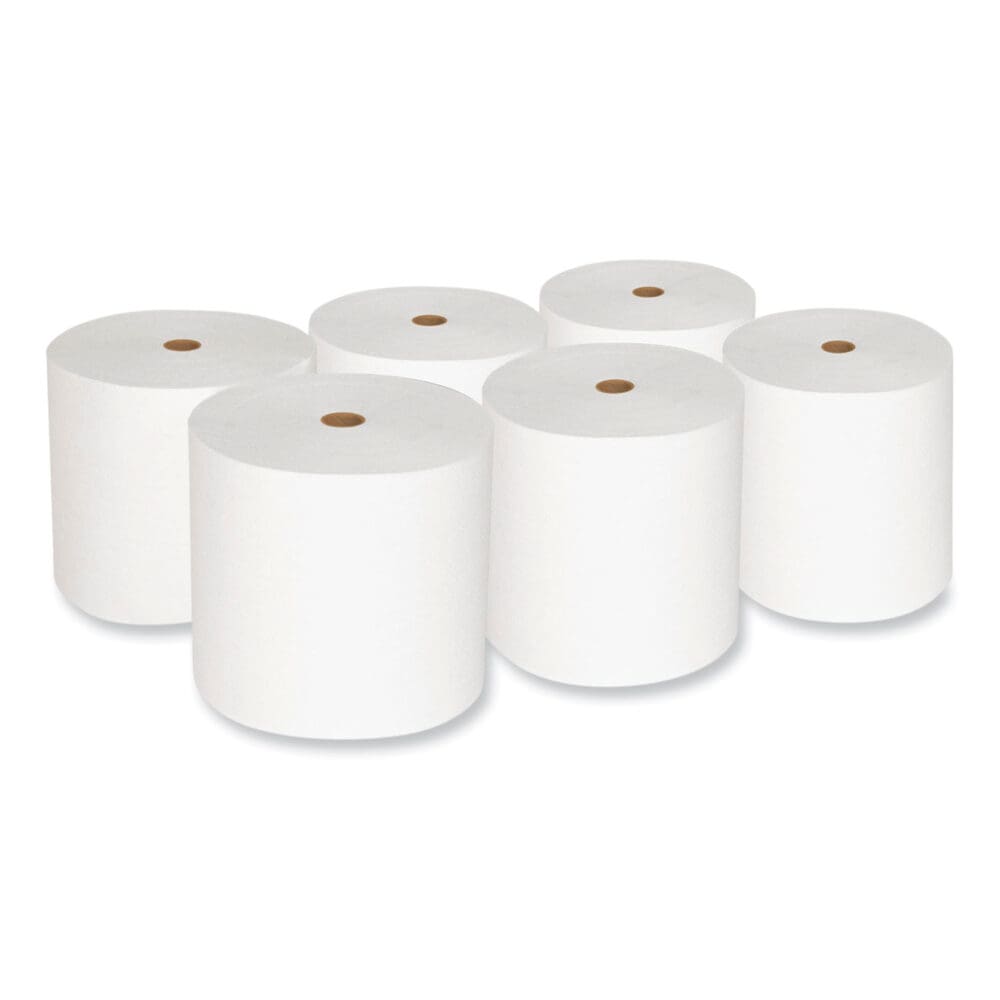 Valay Proprietary Roll Towels, 1-Ply, 7" x 800 ft, White, 6 Rolls/Carton - Image 4