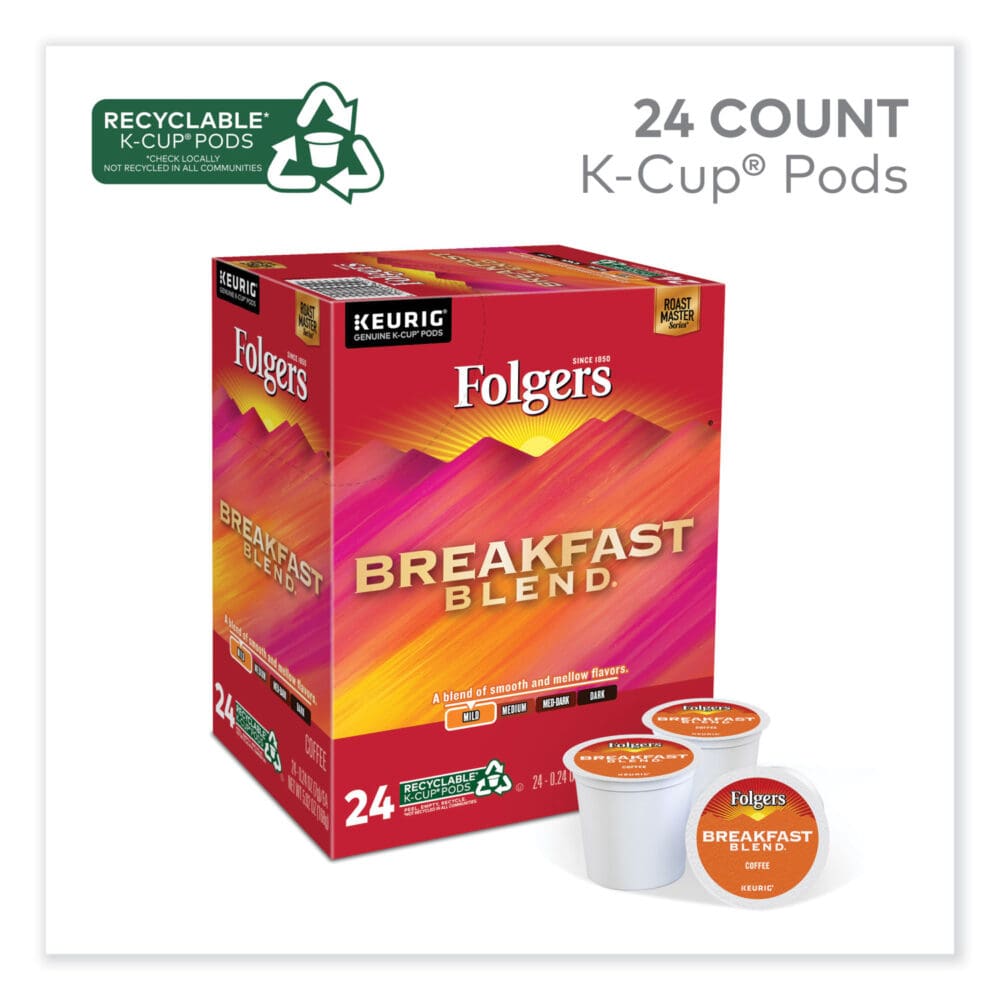 Breakfast Blend Coffee K-Cups, 24/Box - Image 4