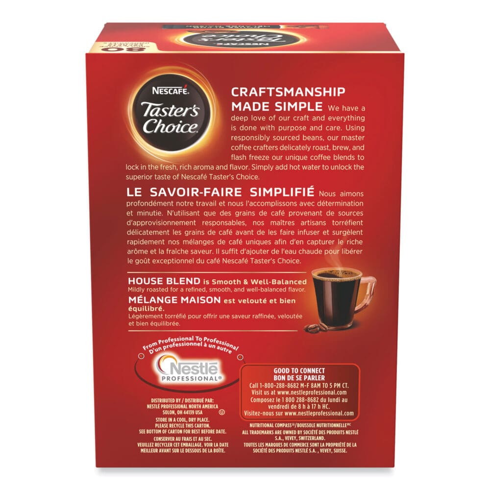 Taster's Choice Stick Pack, House Blend, 80/Box - Image 3